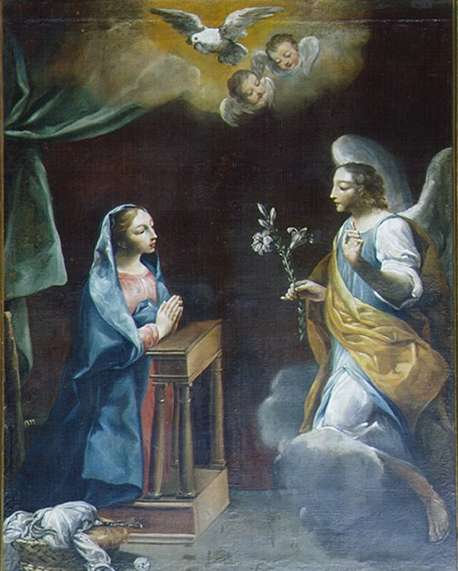 Maria riceve l'annuncio dell'Angelo